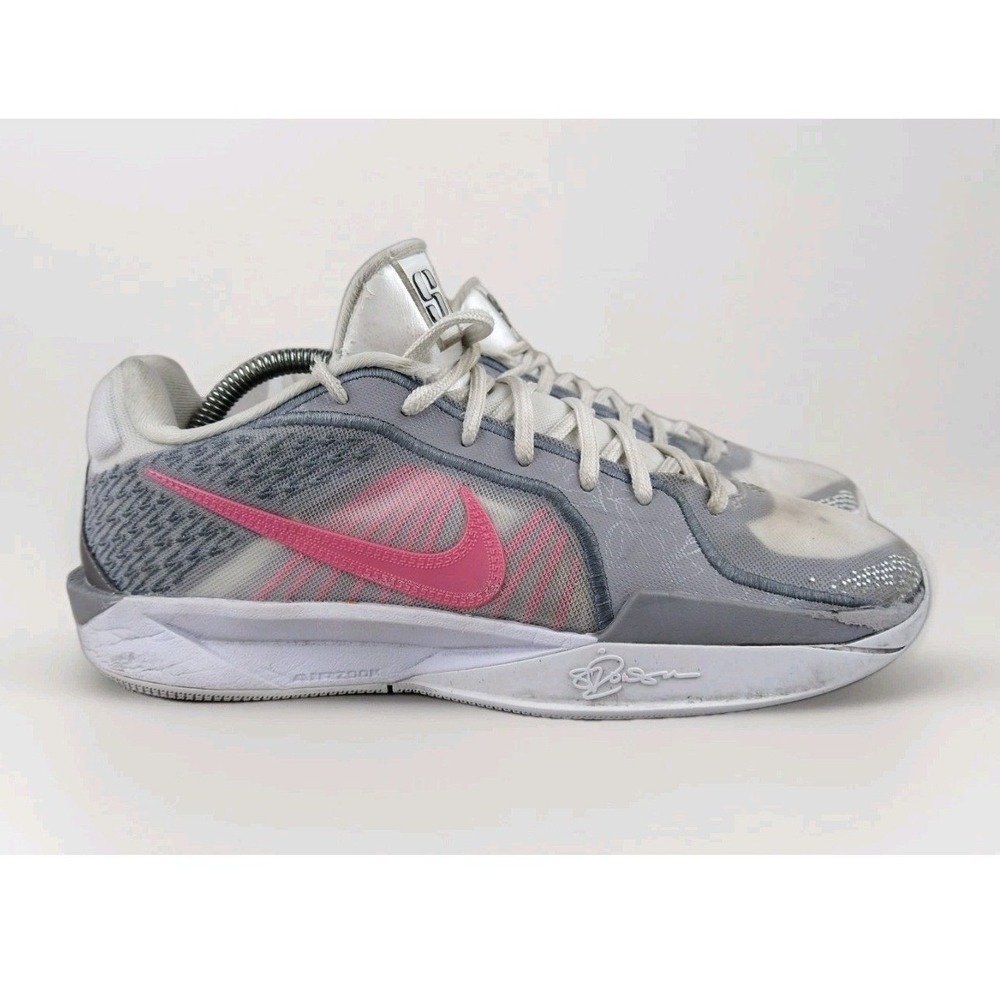 Nike Sabrina 1 Grounded Basketball Shoes Womens 8.5 Grey Pink FQ2174-101